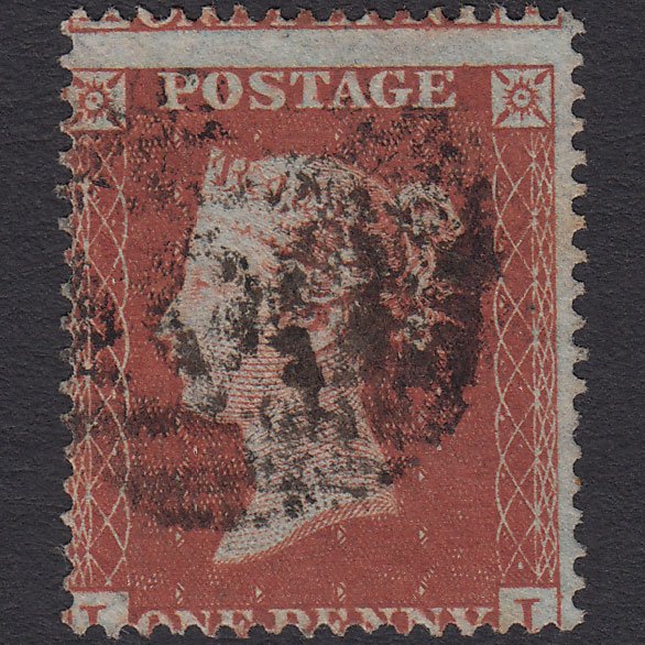 GB QV 1854 1d Red-brown (Plate 193) SG17-C1(1) II GU