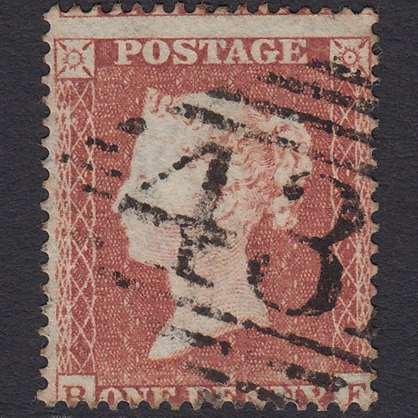 GB QV 1854 1d (Plate 181) SG17-C1(1) BF FU Missing Imprimatur Tipperary 431
