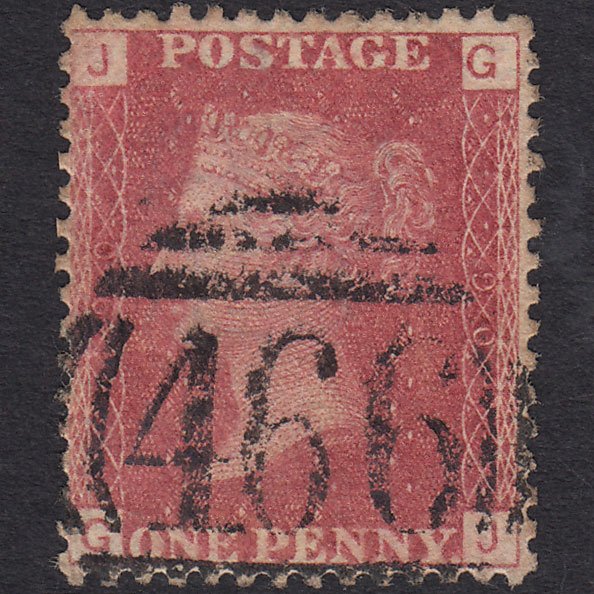 GB QV 1864 1d Rose-red (Plate 90) SG43-G1(1) GJ FU Liverpool 466
