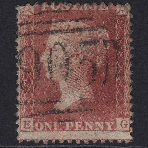 GB QV 1857 1d Rose-red (Plate 46) SG40-C10(1) EG GU Wolverhampton 905
