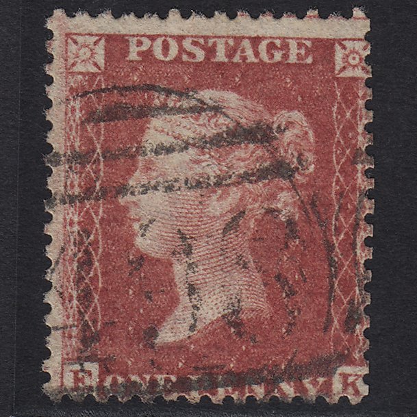 GB QV 1857 1d Rose-red (Plate 59) SG40-C10(1) EK GU Manchester 498