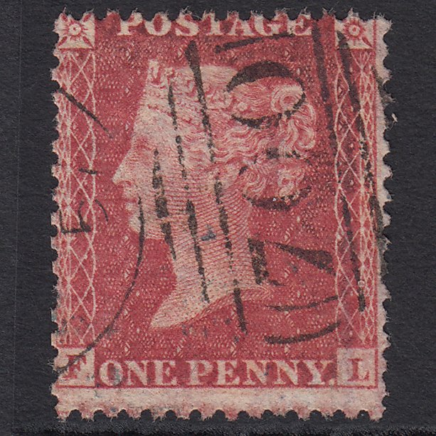 GB QV 1857 1d Rose-red (Plate 36) SG40-C10(1) FL GU Sheffield 700