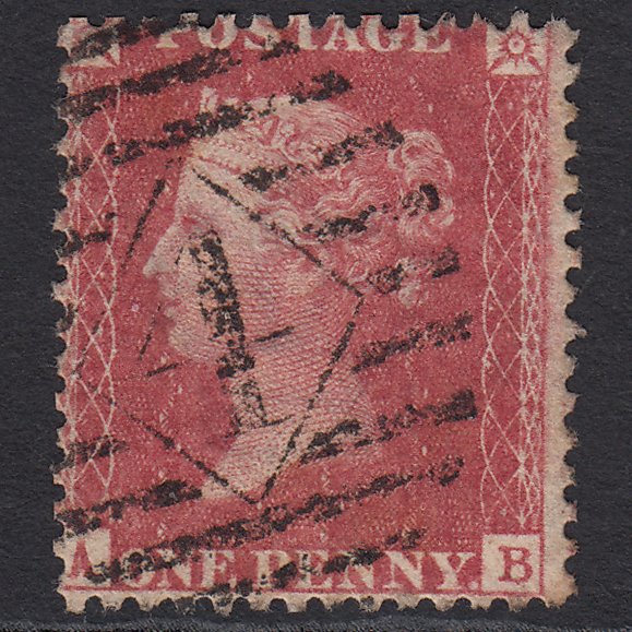 GB QV 1857 1d (Plate 57) SG40-C10(1) AB FU Missing Imprimatur London IS 4