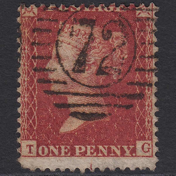 GB QV 1857 1d (Plate 59) SG41-C10(4) TG GU London D&S 72 Misperf