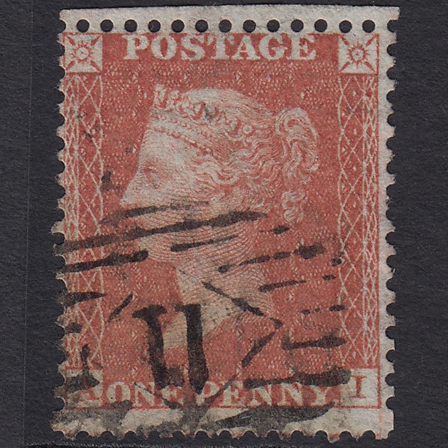 GB QV 1855 1d (Plate 9) SG24-C3(1) AI GU Missing Imprimatur London IS 11