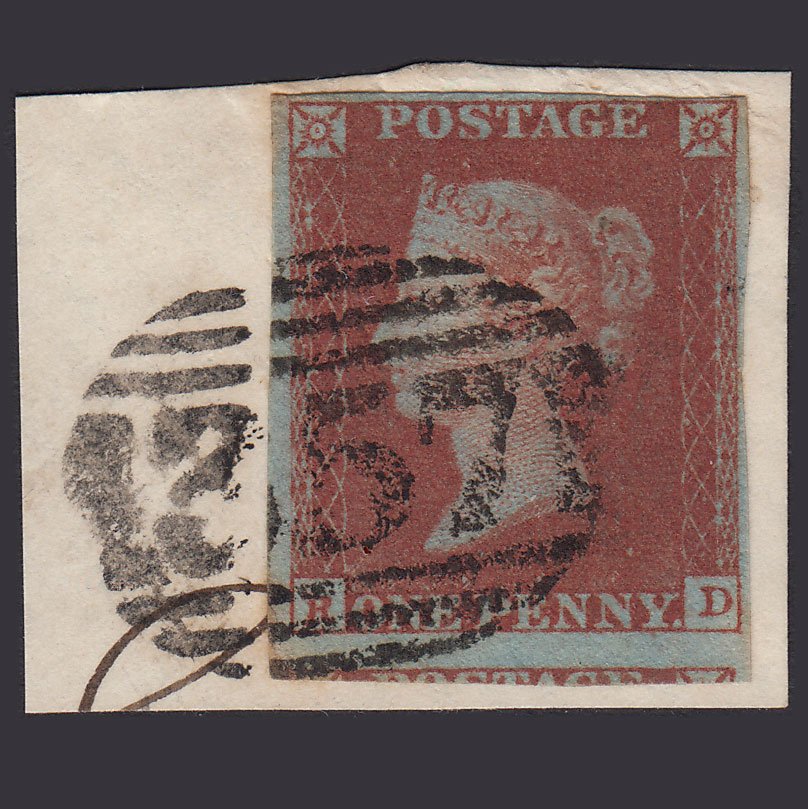 GB QV 1841 1d Red-brown (Plate 98) SG8-B1(1) RD FU 4M Hereford 357 on Piece