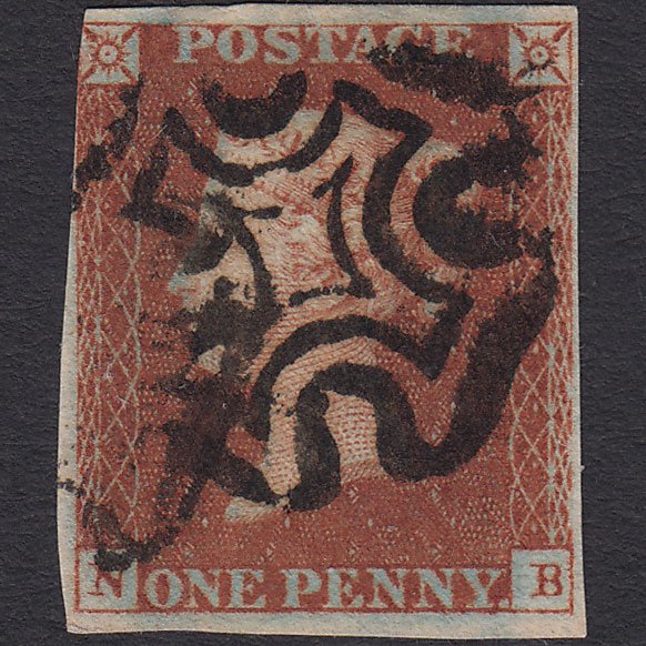 GB QV 1841 1d Red-brown (Plate 22) SG8-B1(1) NB FU Missing Imprimatur 3m MX