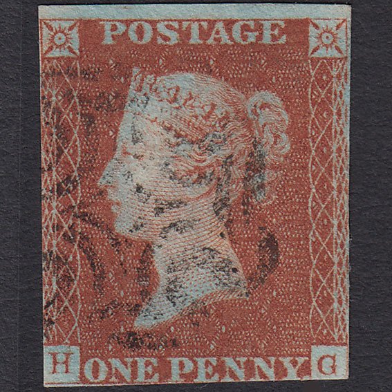 GB QV 1841 1d Red-brown (Plate 22) SG8-B1(1) HG GU Missing Imprimatur MX