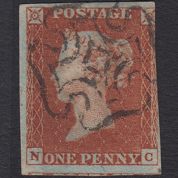 GB QV 1841 1d Red-brown (Plate 22) SG8-B1(1) NC FU Missing Imprimatur 3m MX