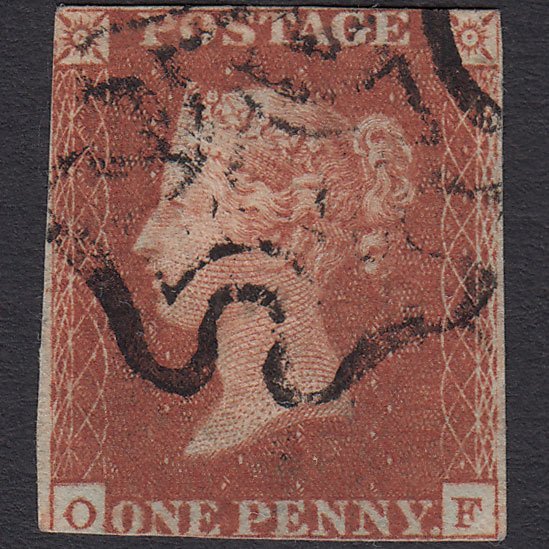 GB QV 1841 1d Red-brown (Plate 22) SG8-B1(1) OF GU Missing Imprimatur MX