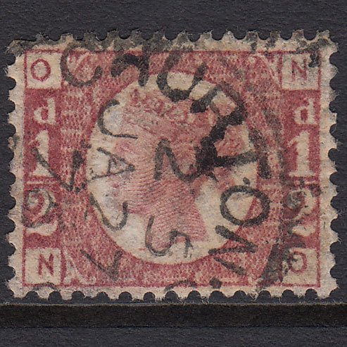 GB QV 1870 1/2d Rose-red (Plate 6) SG48-G4 NO FU Churton CDS Cancel