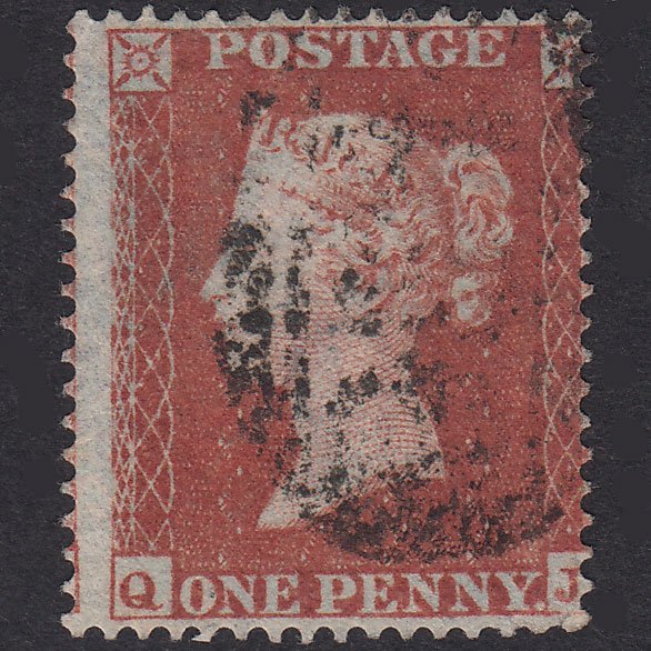 GB QV 1854 1d Red-Brown Plate 169 SG17-C1(1) QJ GU