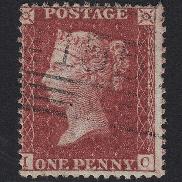 GB QV 1857 1d Rose-red (Plate 47) SG40-C10(1) IC FU Galashiels 155