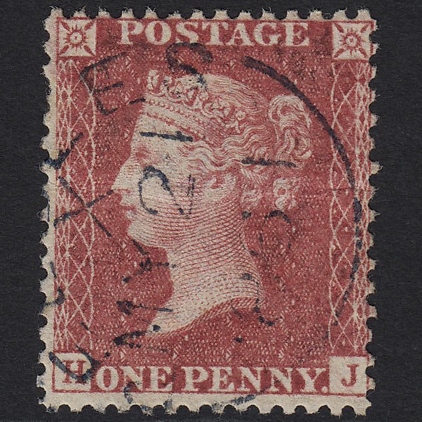 GB QV 1857 1d Rose-red (Plate 46) SG40-C10(1) HJ GU Beccles Blue CDS Cancel