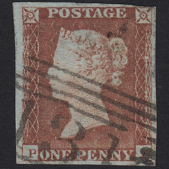GB QV 1841 1d Pale Red-brown (Plate 64) SG9-B1(3) PE FU Edinburgh 131 4M