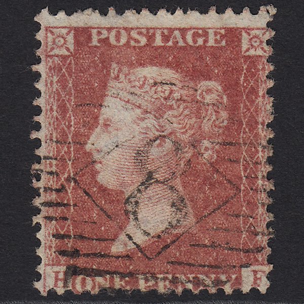 GB QV 1857 1d Rose-red (Plate 46) SG40-C10(1) HF FU London IS 8