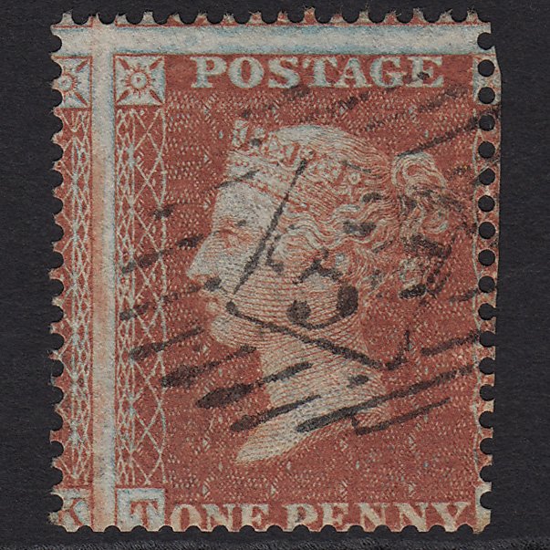 GB QV 1855 1d (Plate 6) SG21-C4(1) TL FU Missing Imprimatur Large Misperf