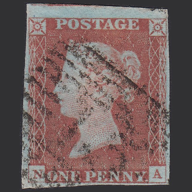GB QV 1841 1d Red-brown (Plate 72) SG8-B1(1) NA GU Scotland
