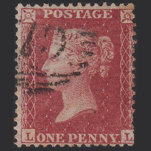 GB QV 1857 1d Rose-red (Plate 52) SG40-C10(1) LL GU London D&S 75