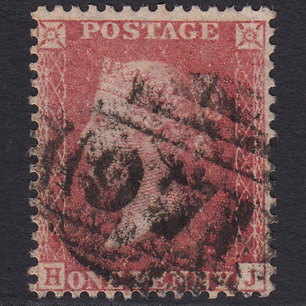 GB QV 1857 1d Rose-red (Plate 48) SG40-C10(1) HJ GU Ventnor Iow 971