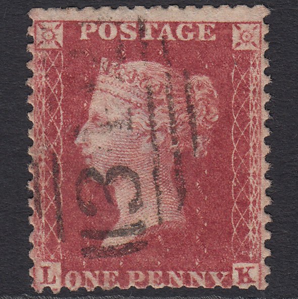 GB QV 1857 1d Rose-red (Plate 60) SG40-C10(1) LK GU Hastings 342
