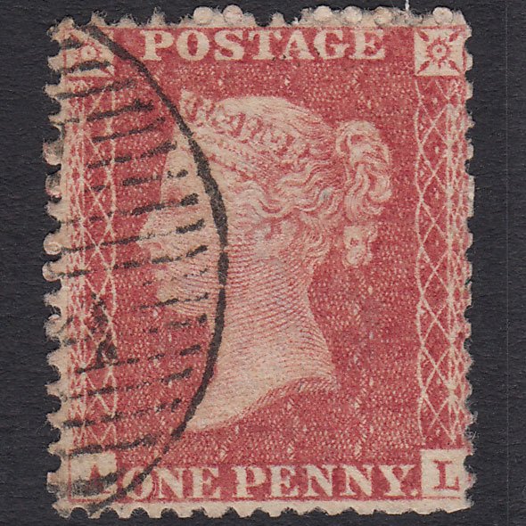 GB QV 1857 1d (Plate 34) SG40-C10(1) AL FU Miss Imprimatur London D&S Cancel