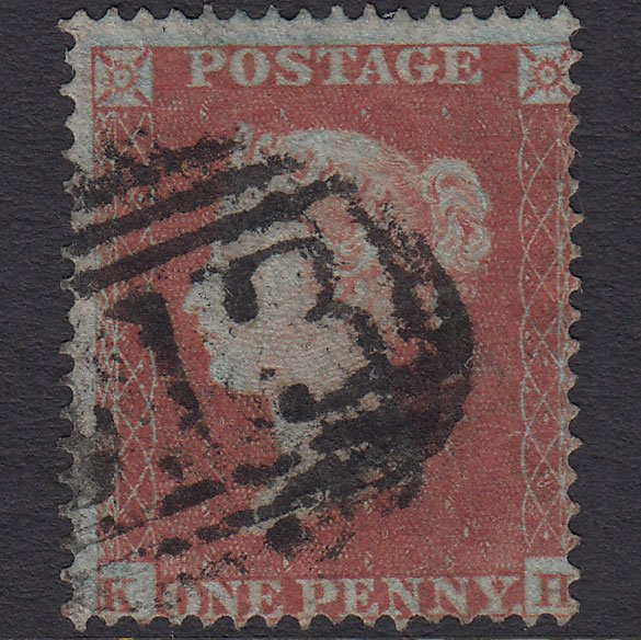 GB QV 1854 1d Red-brown (Plate 172) SG17-C1(1) KH GU
