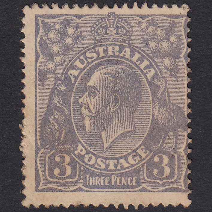 AUSTRALIA 1924 3d Dull Ultramarine King George V SG79 GU Light Cancel