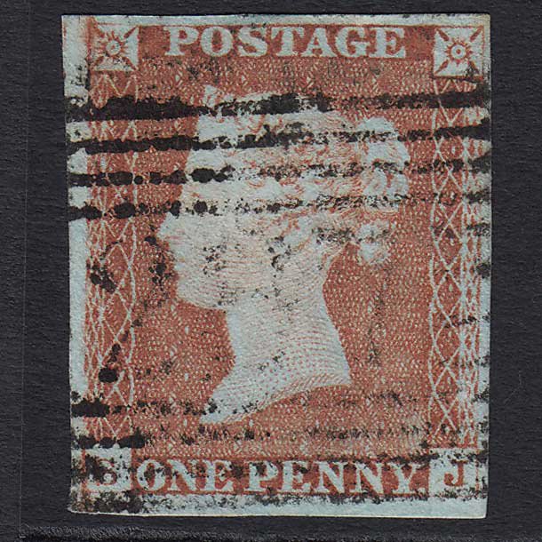 GB QV 1841 1d (Plate 61) (SG9) 'SJ' FU Port Glasgow (287) 4 Margins