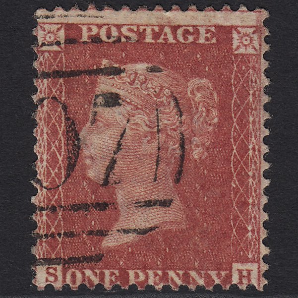 GB QV 1857 1d Deep Rose-red (Plate 57) SG41-C10(4) SH FU