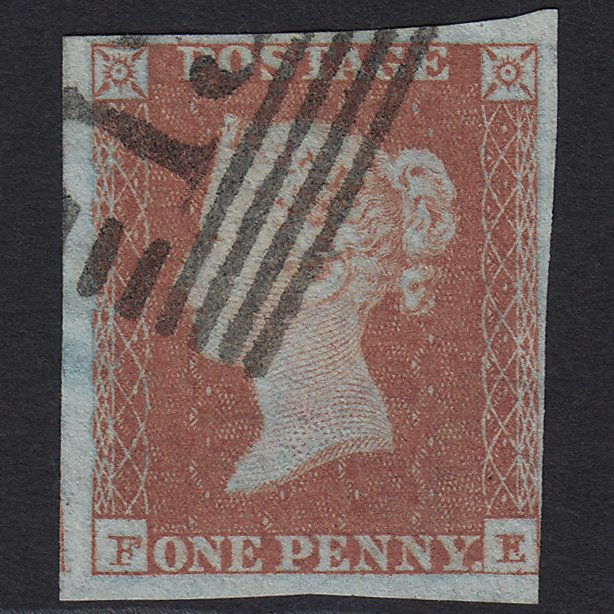 GB QV 1841 1d Red-brown (Plate 111) SG8-B1(1) FE FU in Scotland nr 4 Margins