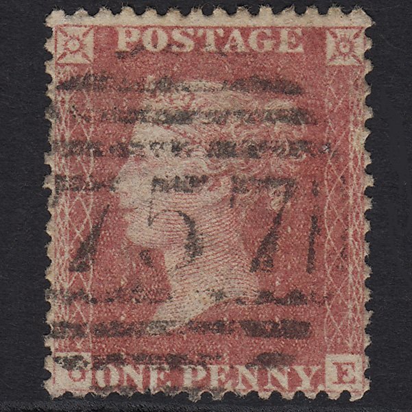 GB QV 1857 1d Rose-red (Plate 52) SG40-C10(1) GE GU Stroud 757