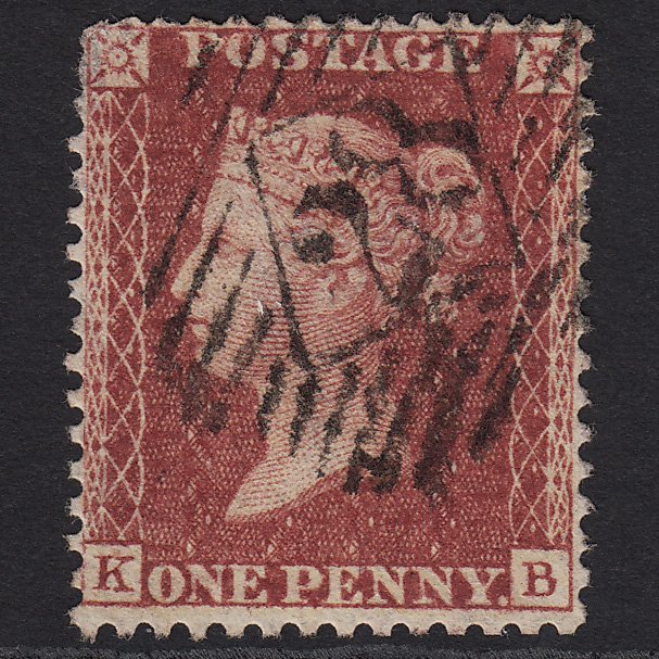 GB QV 1857 1d Deep Rose-red (Plate 59) SG41-C10(4) KB GU London IS 28