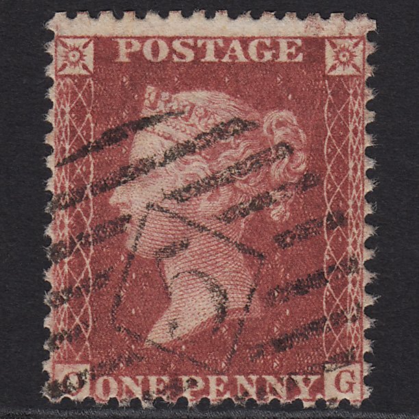 GB QV 1857 1d Deep Rose-red (Plate 36) SG41-C10(4) OG GU London IS 5