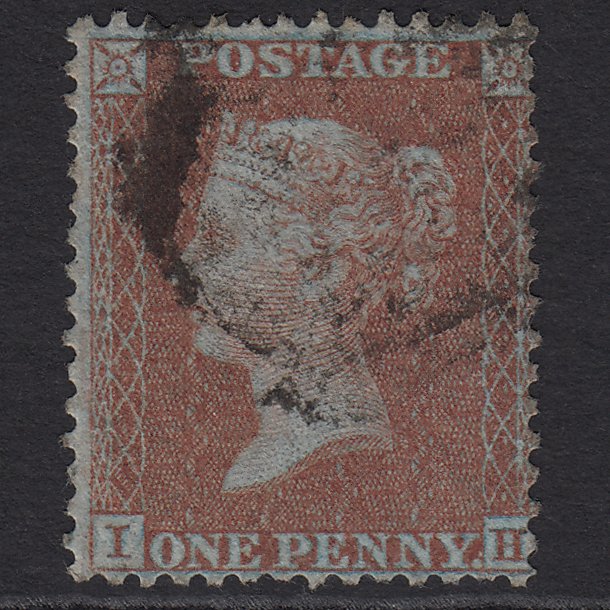 GB QV 1855 1d Red-brown (Plate 10) SGC6(1) IH GU