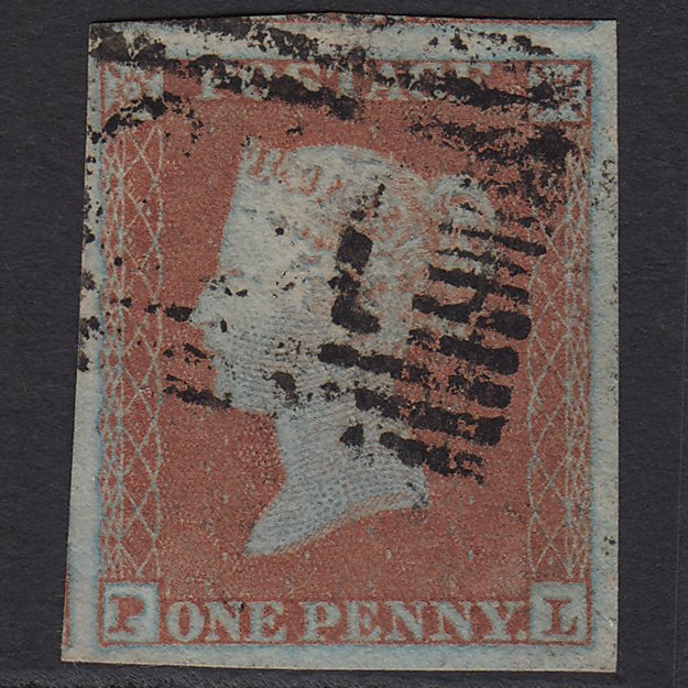 GB QV 1841 1d (Plate 139) SG8a-B1(2) PL FU 4M Imperf Scotland