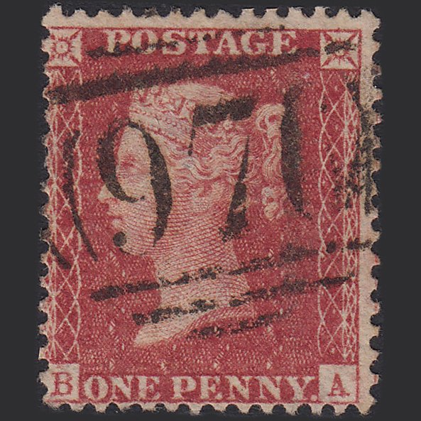 GB QV 1857 1d Rose-red (Plate 36) SG40-C10(1) BA FU