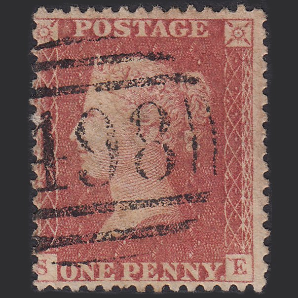 GB QV 1857 1d (Plate 39) SG40-C10(1) SE GU Manchester 498 Unlisted Mark