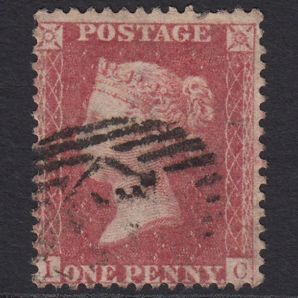 GB QV 1857 1d Rose-red (Plate 43) SG40-C10(1) IC GU London IS Cancel