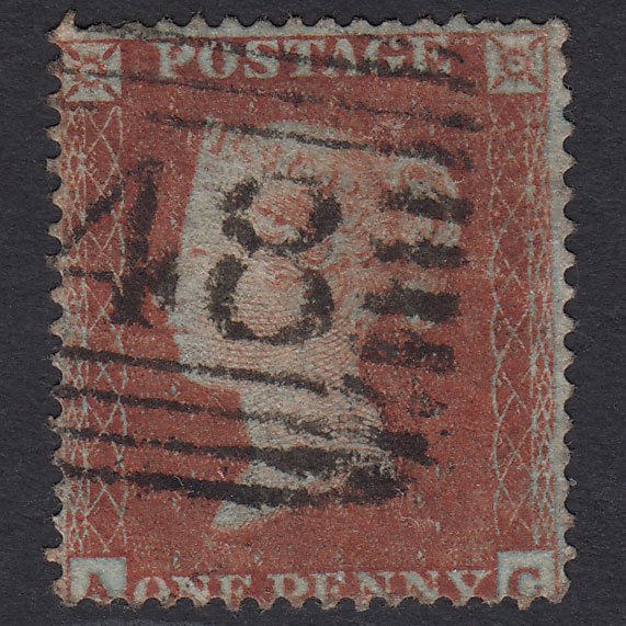 GB QV 1854 1d (Plate 200) SG17-C1(1) AC GU Missing Imprimatur Scotland
