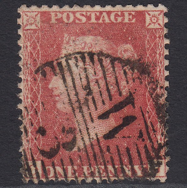 GB QV 1857 1d (Plate 34) SG40-C10(1) OJ FU London D&S W3 Very Well Centred