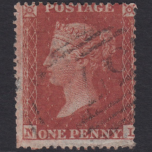 GB QV 1855 1d Red-brown (Plate 15) SG21-C4(1) NL GU Light Cancel