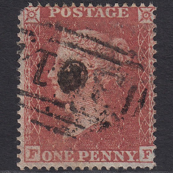 GB QV 1855 1d Red-brown (Plate 13) SG21-C4(1) FF PU Faversham 301