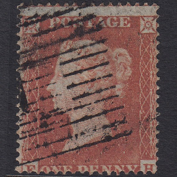 GB QV 1854 1d Red-brown (Plate 172) SG17-C1(1) FH GU Scotland Misperf