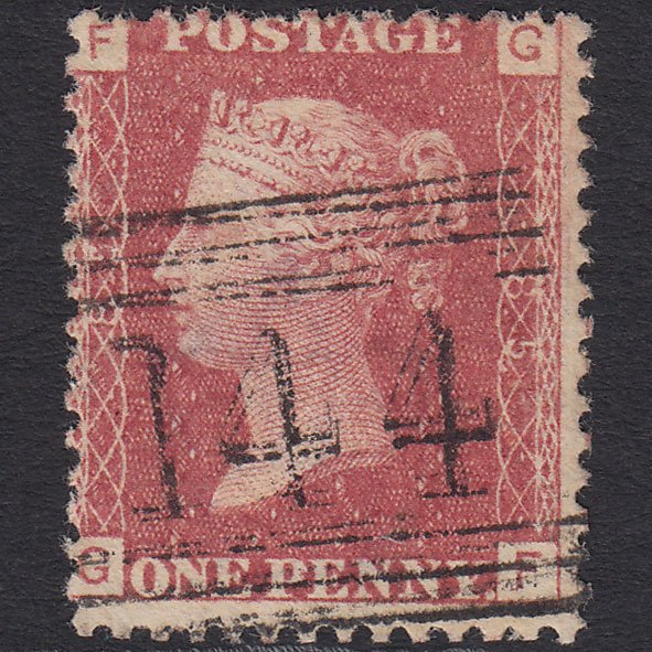 GB QV 1864 1d Rose-red (Plate 85) SG43-G1(1) GF FU Forfar 144