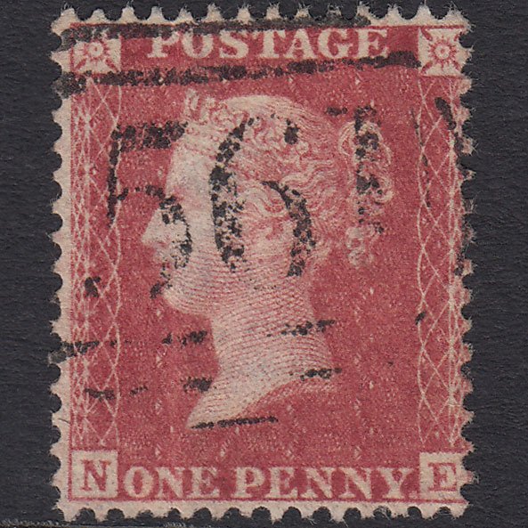 GB QV 1857 1d Rose-red (Plate 59) SG40-C10(1) NE GU Newport 561