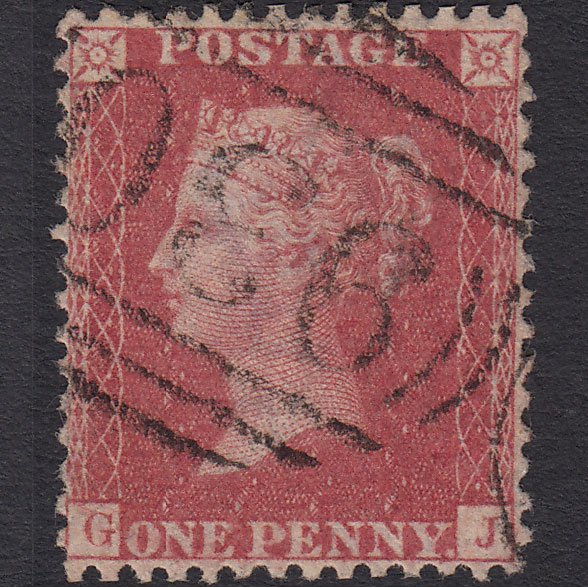 GB QV 1857 1d (Plate 56) SG40-C10(1) GJ VFU York 930 Perfect Centring