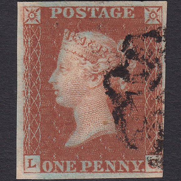 GB QV 1841 1d Red-brown (Plate 30) SG8-B1(1) GUideline LC FU 4 Margins MX
