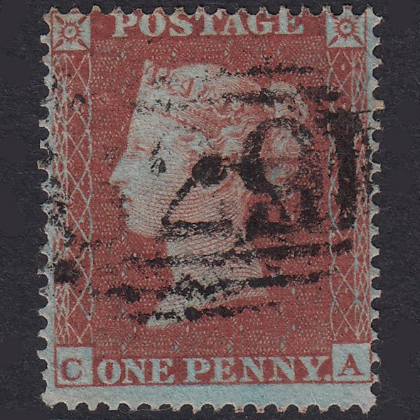 GB QV 1854 1d Red-Brown Plate 178 SG17-C1(1) CA FU