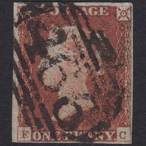 GB QV 1841 1d Plate 68 SG8-B1(1) Constant Variety EC FU 4M Liverpool 466